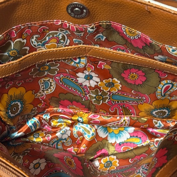 Elegant Two-Tone Genuine Leather Tote Bag Naturalizer - Picture 8 of 16